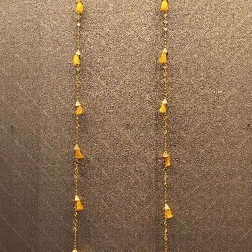 Mirror Yellow Tassel