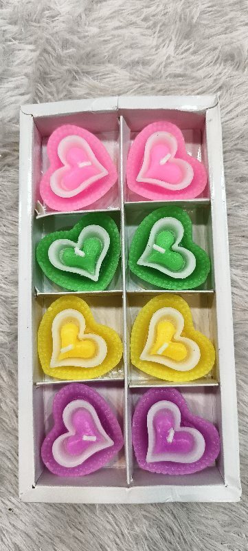 Glowing Heart Candle-6Pc