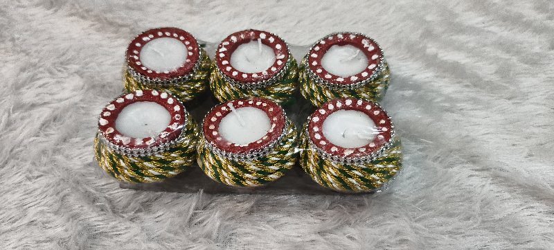 Festive Pot Diya (Set Of 6)
