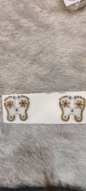 Laxmi Charan White(Pair)